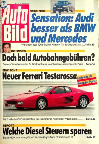 Deckblatt Auto Bild (08/1991)